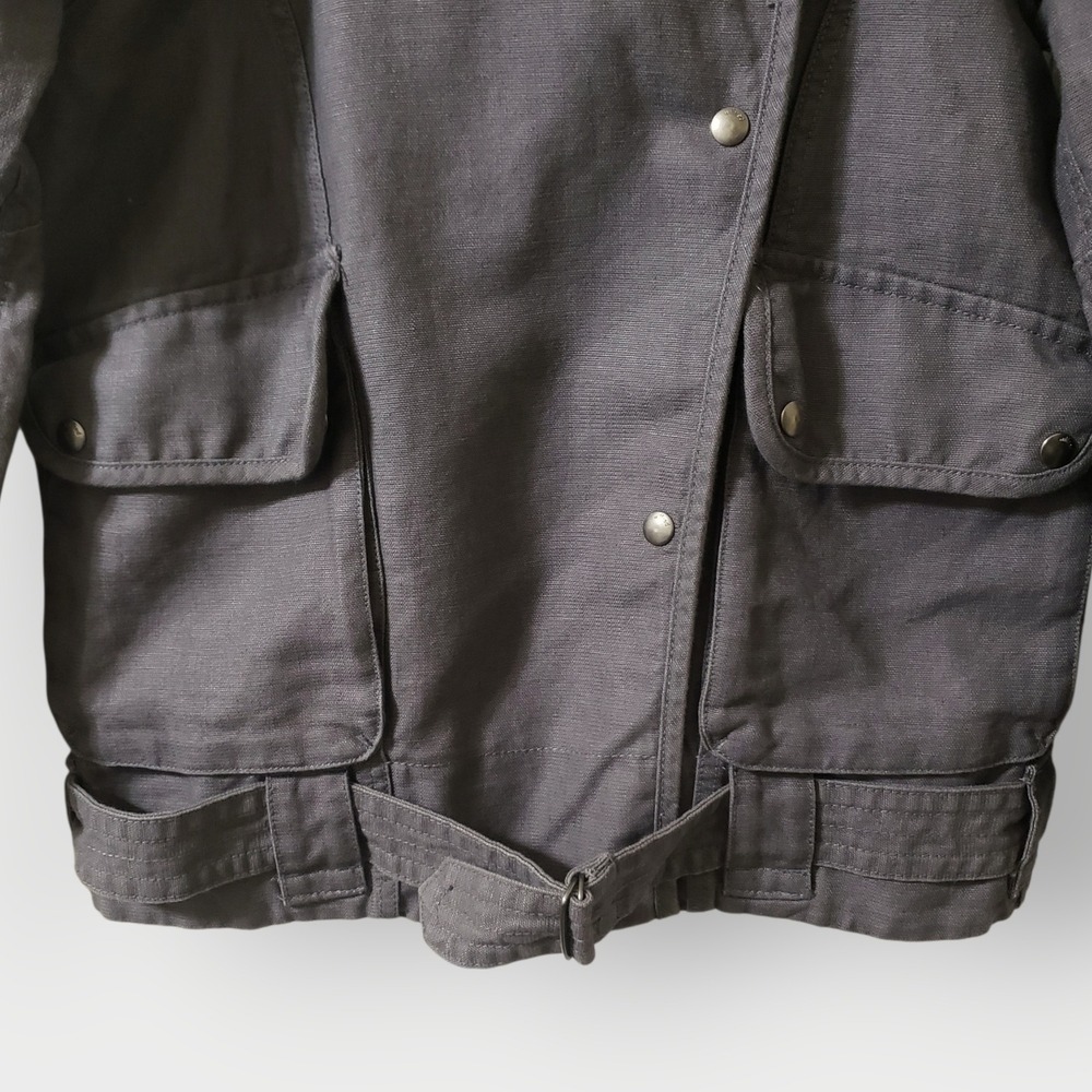 Wilfred Free Aritzia Rayder Moto Jacket Linen Blend Gray Small - Picture 3 of 12